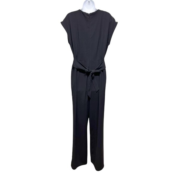Peter Nygard Little Black Jumpsuit Size 12 Elegant Event Party Vibe - Picture 4 of 6